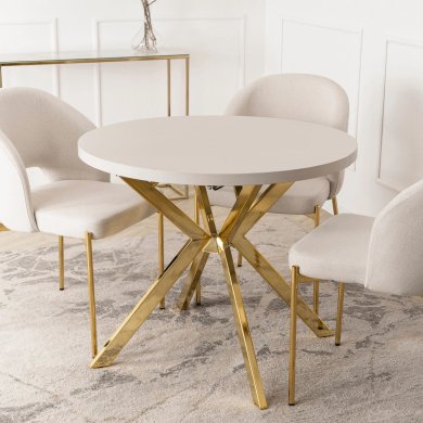 Розкладний обідній стіл Mebel Elit LUGO Кашемір - 7 Розкладний обідній стіл Mebel Elit LUGO Кашемір ME.LUGO/KASZ/ZL/S фото - 7