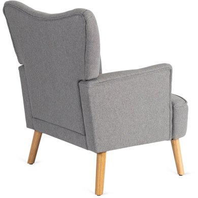 Кресло мягкое Mebel Elit BUNNY Светло-серый ME.BUNNY/JP/DK/T/FW фото - 5