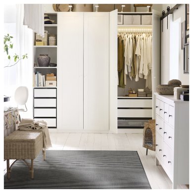 IKEA Килим LUFTFARTYG 160x230 см Чорний (ИКЕА ЛЮФТФАРТИГ) 50597257 фото - 6