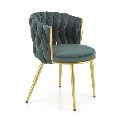 Обеденный стул Halmar K517 Темно-зеленый - 2 Обеденный стул Halmar K517 Темно-зеленый V-CH-K/517-KR-C.ZIELONY фото - 2