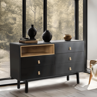 Комод Mebel Elit NAOMI Черный - 5 Комод Mebel Elit NAOMI Черный ME.NAOMI/CZ/KOM фото - 5