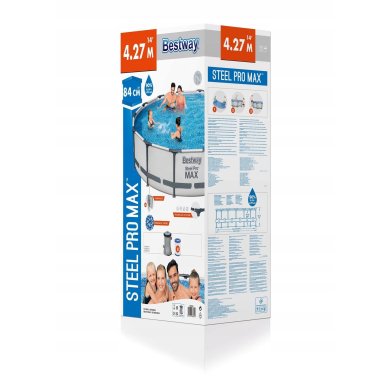 Каркасный бассейн Bestway 56595 STEEL PRO MAX 427х84 см Белый BES56595 фото - 9