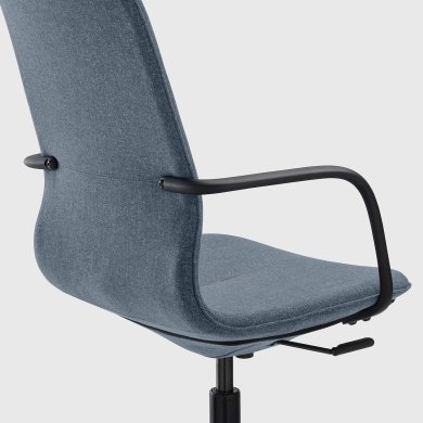 IKEA Офисное кресло LANGFJALL Синий (ИКЕА ЛАНГФЬЯЛЛЬ) 59178077 фото - 16