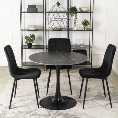 Обеденный стол Mebel Elit SANDER Marmur Черный - 5 Обеденный стол Mebel Elit SANDER Marmur Черный ME.SANDER/CZ/S фото - 5