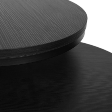 Комплект журнальних столів Mebel Elit MANU 2 шт Чорний - 2 Комплект журнальних столів Mebel Elit MANU 2 шт Чорний ME.MANU/CZ/CZ/L фото - 2