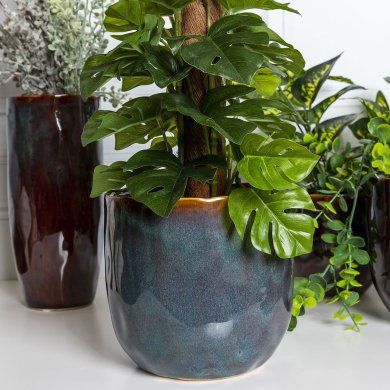 Кашпо Homla RONA 15,5x14,5 см | Коричневий 208325 фото - 5