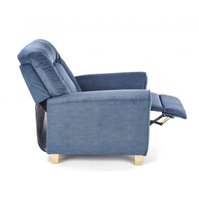 Крісло м'яке розкладне з реклайнером Halmar Bard Темно-блакитний V-CH-BARD-FOT-NIEBIESKI фото - 2