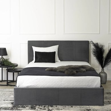 Ліжко Mebel Elit MELIA Welur 160x200 см Темно-сірий ME.MELIA/160/P/V/LOZZPOJ фото - 10