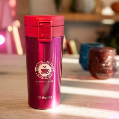 Термокружка Homla LODJA 380 мл Рожевий - 6 Термокружка Homla LODJA 380 мл Рожевий 219167 фото - 6