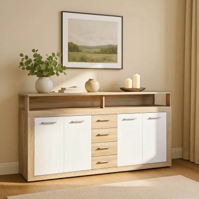 Комод Mebel Elit BLAGO Дуб сонома W.LUNA/DS/B/KOM4D4S фото - 5