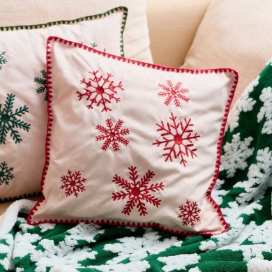 Декоративная наволочка Homla ORIEL 45х45 см Красный 231920 фото - 7