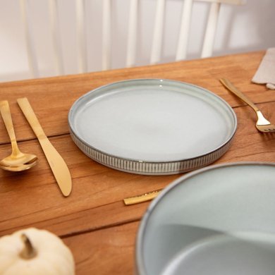 Тарілка Homla SANOS 21 см Сірий - 6 Тарілка Homla SANOS 21 см Сірий 230314 фото - 6