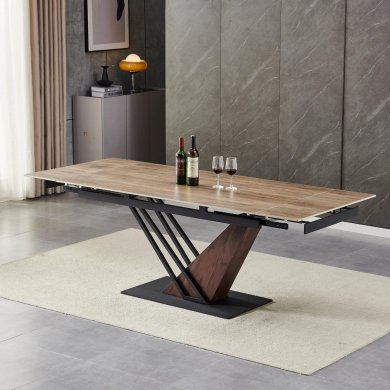 Розкладний обідній стіл Mebel Elit REX Дуб - 5 Розкладний обідній стіл Mebel Elit REX Дуб ME.REX/CBRD/O/CER/S160-220 фото - 5