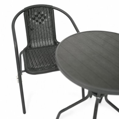 Комплект садовой мебели Favora BISTRO LORETTO Серый FL12037GR-1 фото - 5
