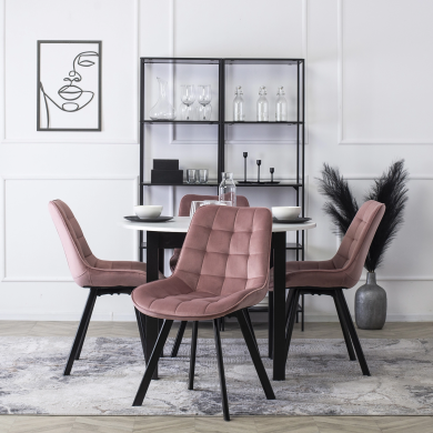 Обідній стілець Mebel Elit RICK Welur Рожевий ME.RICK/R/V/K фото - 14