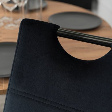 Обеденный стул Mebel Elit LOPEZ Welur Черный ME.LOPEZ/CZ/CZ/V/K фото - 8