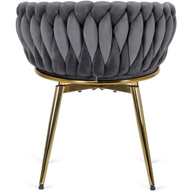 Обідній стілець поворотний Mebel Elit RUBI Welur Сірий ME.RUBI/P/ZL/V/K фото - 4