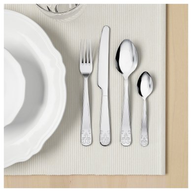 IKEA Набір столових приборів ÄTBART (ИКЕА ЭТБАРТ) 60258959 фото - 2