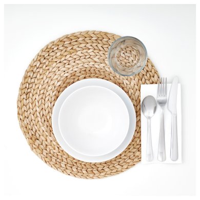 Сервировочный коврик SOARE 37 см Бежевый - 3 IKEA Сервировочный коврик SOARE 37 см Бежевый (ИКЕА СОАРЕ) 40082536 фото - 3