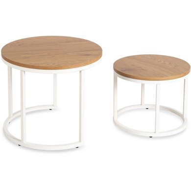 Комплект журнальних столів Mebel Elit DANIELLE 2 шт Дуб ME.DANIELLE/D/B/L фото - 5