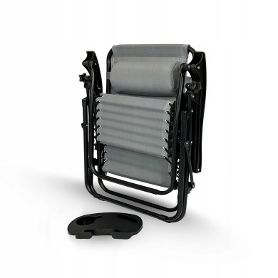 Складной шезлонг Kontrast FARO 2 Светло-серый 5.90.21329 фото - 4