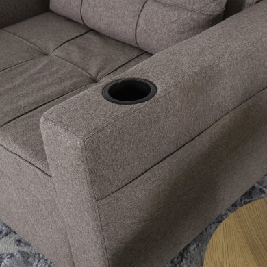 Крісло м'яке розкладне Mebel Elit American SOLOR Бежевий ME.SOLOR/BZ/T/FW фото - 18