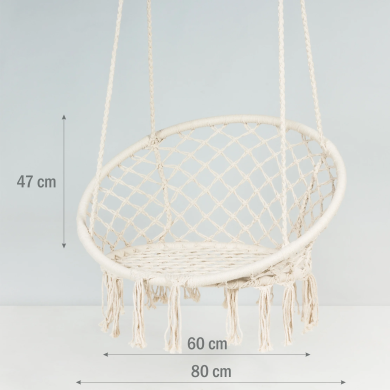 Подвесное кресло Meven BOHO Бежевый - 8 Подвесное кресло Meven BOHO Бежевый MV-3198-BOHO фото - 8