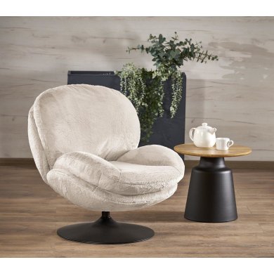 Крісло м'яке поворотне Halmar SHELL Кремовий V-CH-SHELL-FOT-KREMOWY фото - 11