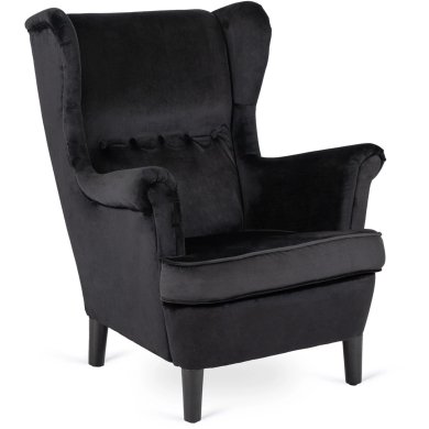 Крісло м'яке Mebel Elit KLARIS 2 Welur Чорний ME.KLARIS2/CZ/V/FW фото - 2