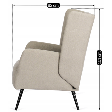 Кресло мягкое Mebel Elit LARSEN Светло-коричневый ME.LARSEN/BR/T/FW фото - 15