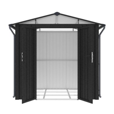 Садовый домик Corciano AMY 240x168x220 см Антрацит - 6 Садовый домик Corciano AMY 240x168x220 см Антрацит 5901157672544 фото - 6