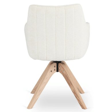 Обеденный стул поворотный Mebel Elit LEMON Кремовый ME.LEMON/KR/TB/K фото - 4
