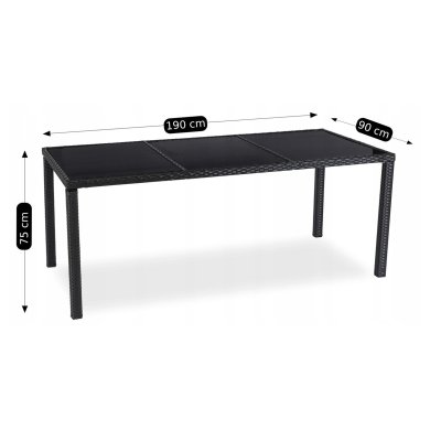 Комплект садових меблів Mebel Elit POMONA Чорний ME.POMONA/CZ/RT/OGR/ZES фото - 10