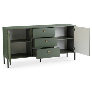 Комод Mebel Elit SOFT 2 Зеленый W.ISEO/IS03/Z/N.CZ/U.ZL/KOM2D3S фото - 3