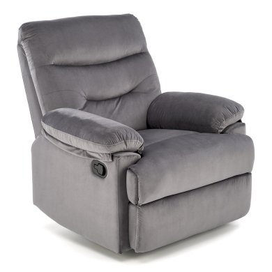 Кресло мягкое раскладное с реклайнером Halmar DRAGER Пепельный V-CH-DRAGER-FOT-POPIELATY фото - 2