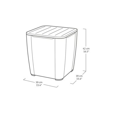 Комплект садових меблів Keter LOWA/LUZON Графіт 223929 фото - 8