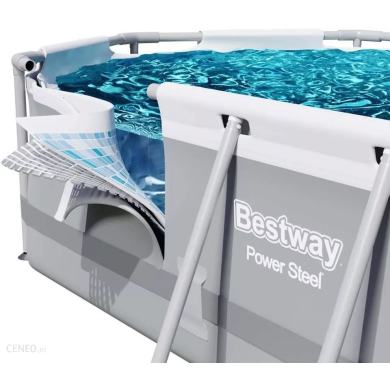 Каркасный басейн Bestway 56620 POWER STEEL OVAL 427x250x100 см Серый 82811997 фото - 5