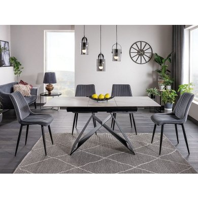 Розкладний обідній стіл Signal WESTIN SC Marmur Білий WESTINSCB120 фото - 4