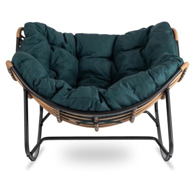 Кресло-качалка мягкое Mebel Elit ELTON Зеленый ME.ELTON/Z/T/FW фото - 2