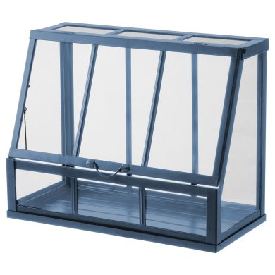 IKEA Міні парник теплиця AKERBAR 45х22х35 см Синій (ИКЕА АКЕРБАР) 40584793