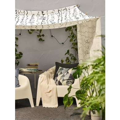 IKEA Садове крісло SKARPO Білий (ИКЕА СКАРПО) 70234185 фото - 8