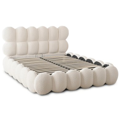 Кровать Mebel Elit ANKARA Boucle 160x200 см Кремововый ME.ANKARA/160/KR/TB/LOZZPOJ фото - 2