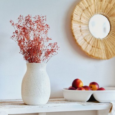 Ваза Homla NOVO 13x18 см Екрю 229699 фото - 5