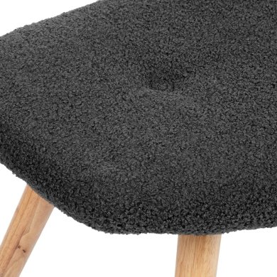 Підставка для ніг Homla MOSS TEDDY BOUCLE Чорний 230209 фото - 2