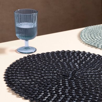 Сервировочный коврик Homla TORN 38 см Синий 209560 фото - 3