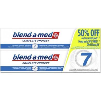 Зубная паста BLEND A MED COMPLETE 7 Crystal White 2x100 мл 4015600620530