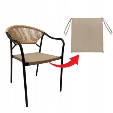 Садовий стілець Favora BARI Бежевий FB12044BG фото - 8