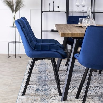 Обідній стілець Mebel Elit RICK Welur Синій - 5 Обідній стілець Mebel Elit RICK Welur Синій ME.RICK/GR/V/K фото - 5