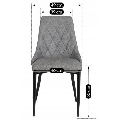 Обідній стілець Mebel Elit CORK 2 Сірий - 10 Обідній стілець Mebel Elit CORK 2 Сірий ME.CORK2/P/T/K фото - 10