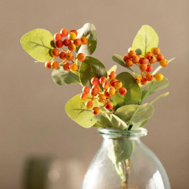 Искусственная ветка Homla MIRTELO 60 см | Зеленый / Оранжевый 218340 фото - 4